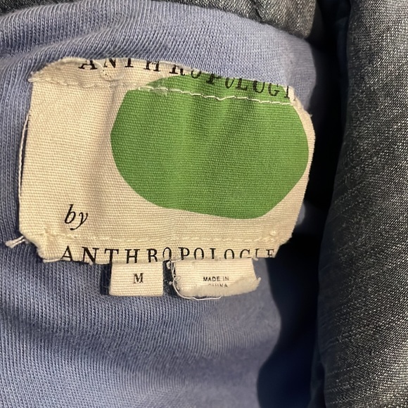 ANTHROPOLOGIE PUFFER QUILTED BLUE JACKET - Picture 5 of 9